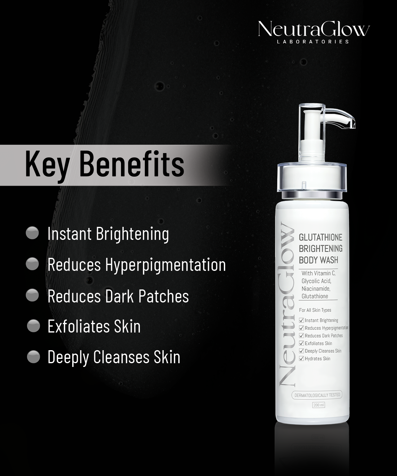 Glutathione Brightening Body Wash NeutraGlow Glutathione Brightening Body Wash NeutraGlow