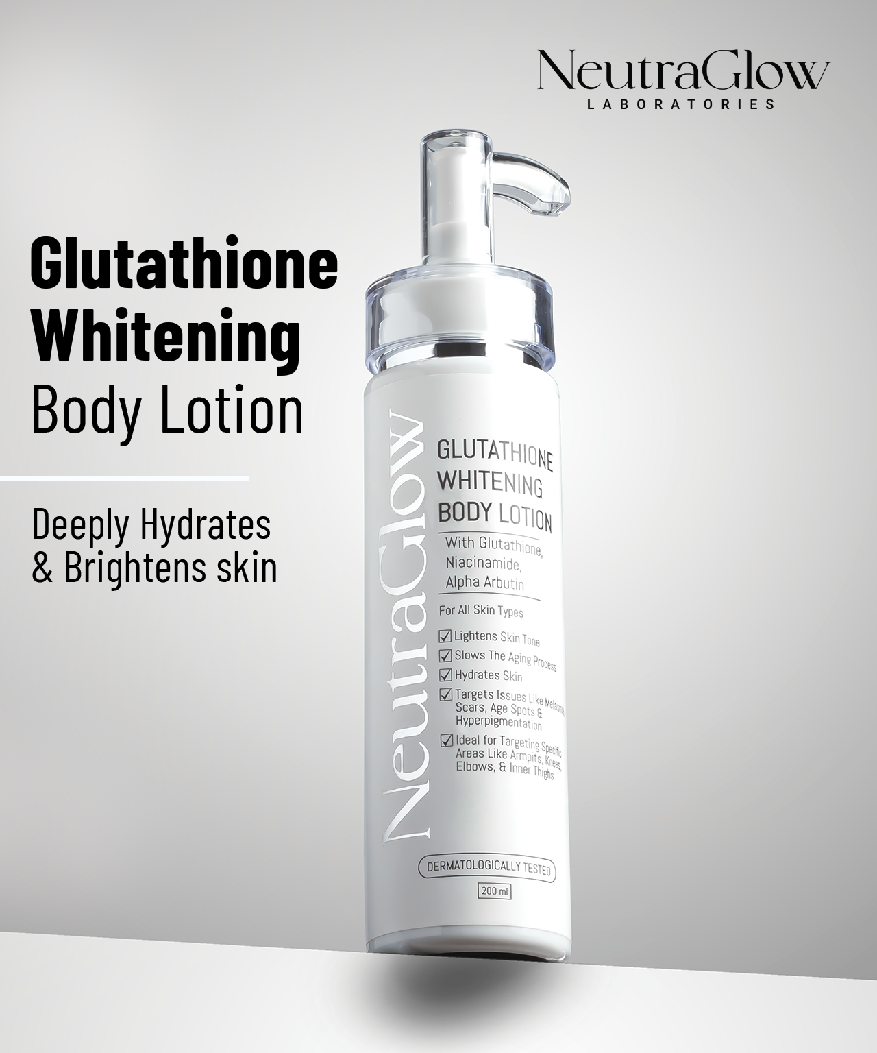 Glutathione Brightening Body Lotion NeutraGlow Glutathione Brightening Body Lotion NeutraGlow