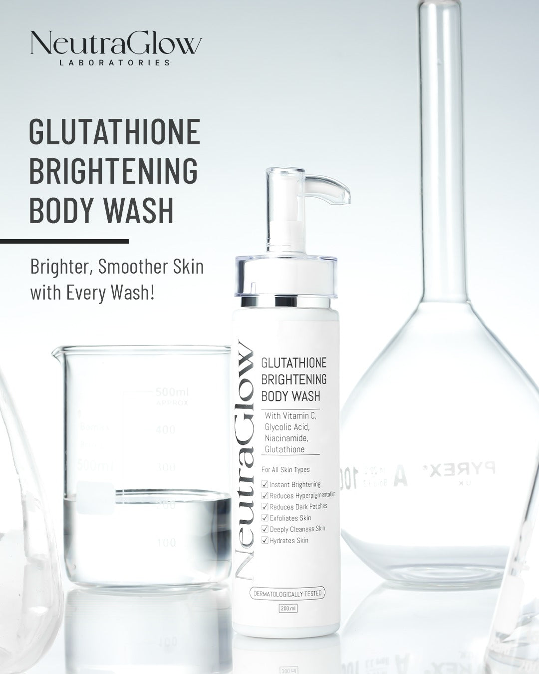 Glutathione Brightening Body Wash NeutraGlow Glutathione Brightening Body Wash NeutraGlow